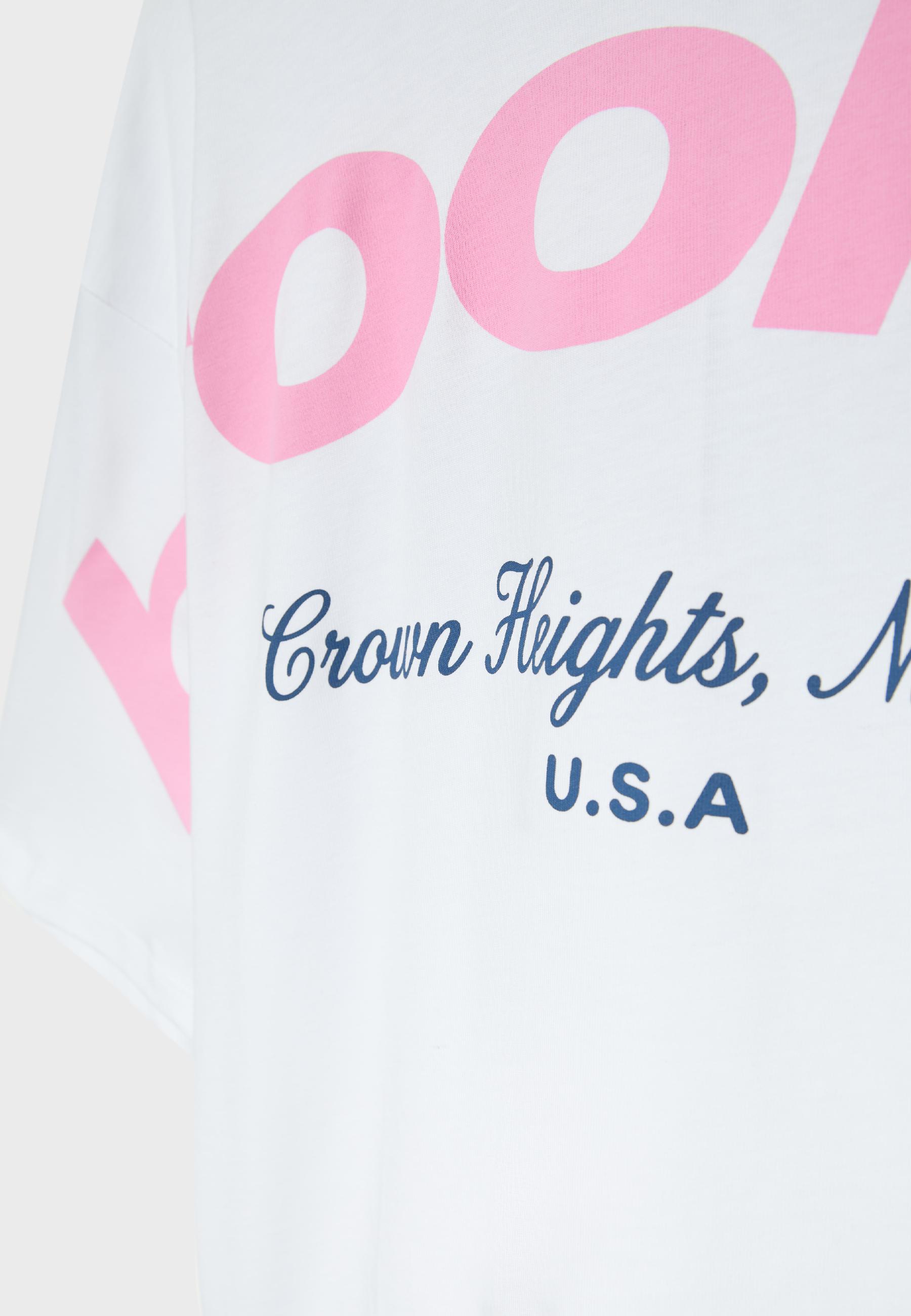 Short sleeve positional T-shirt — Ecru