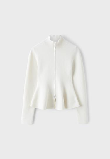 Peplum knit sweater — Ice 7