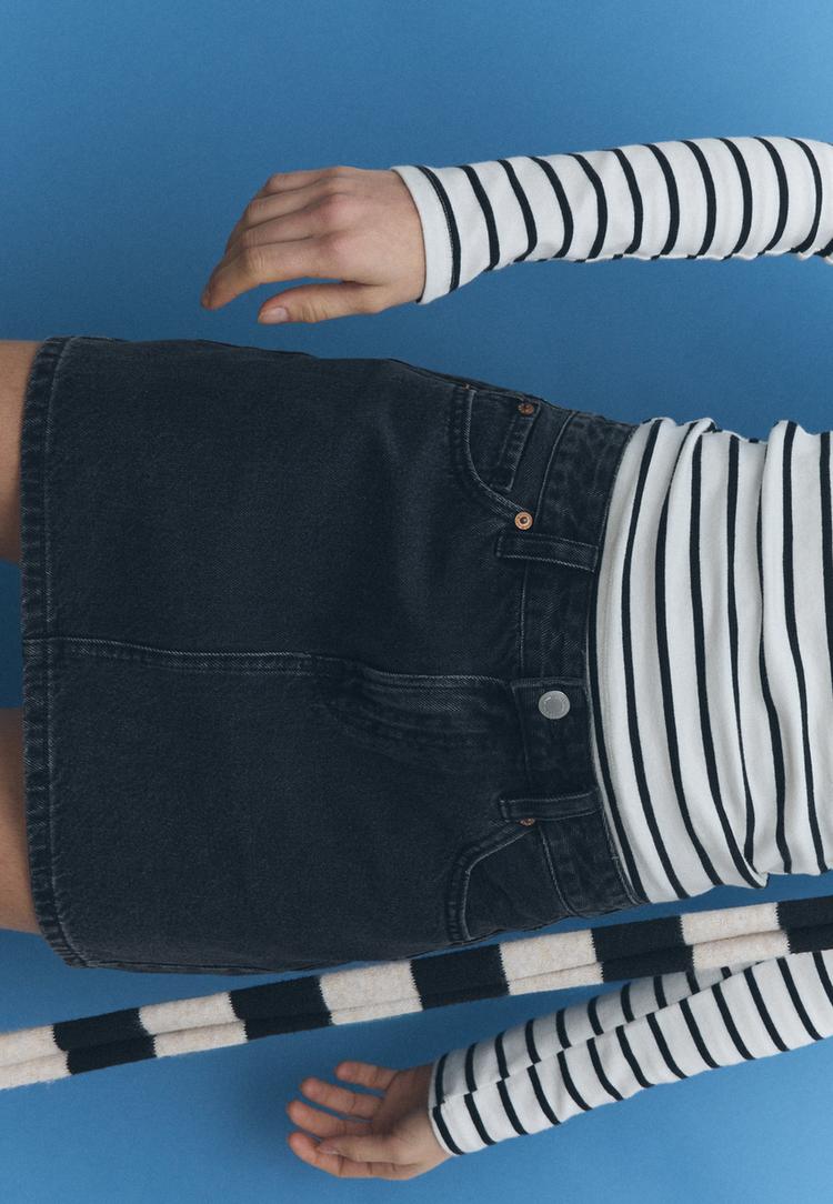 d60 falda mini denim