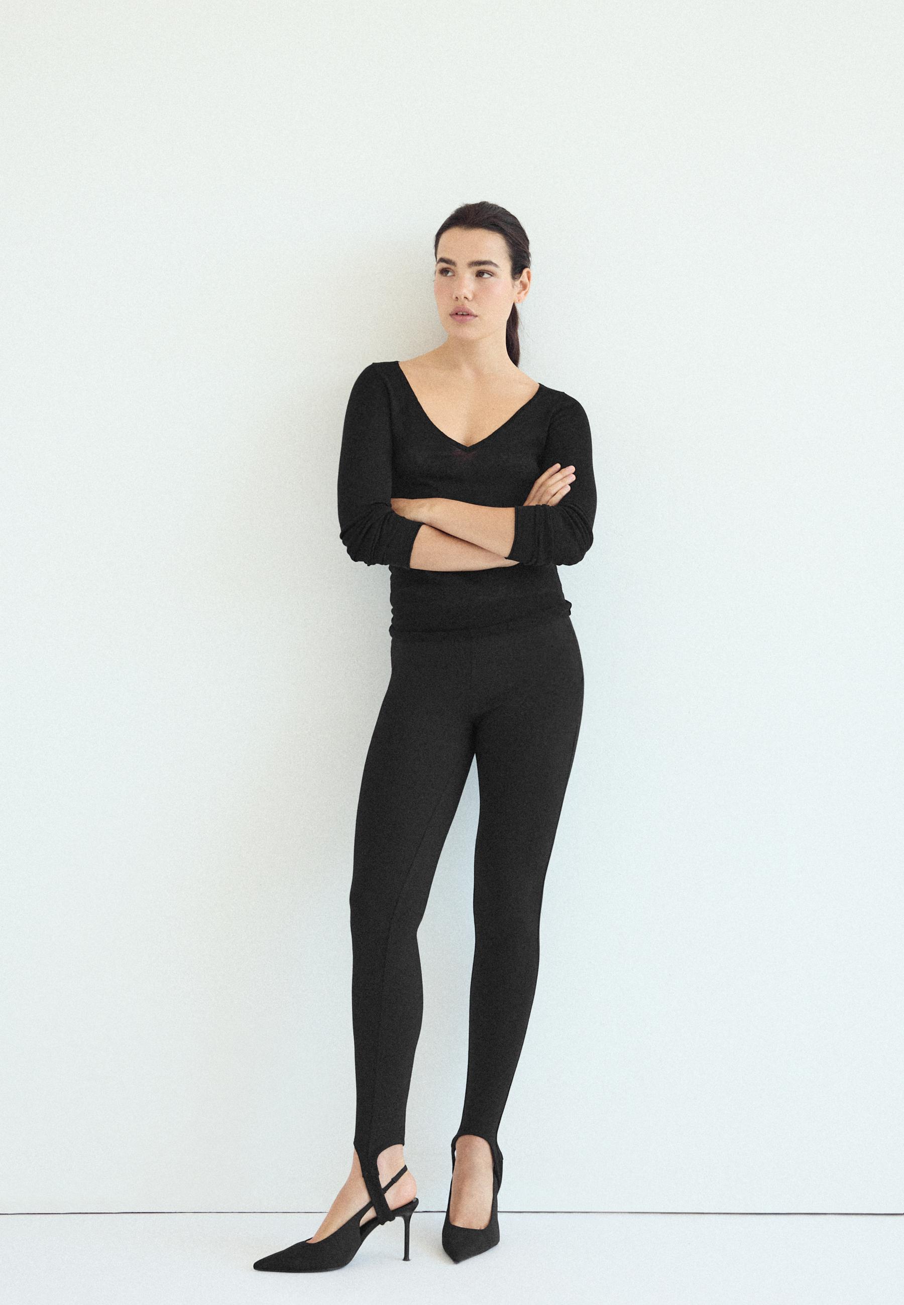 Stradivarius Basic arkası açık topuklu ayakkabı görsel 8