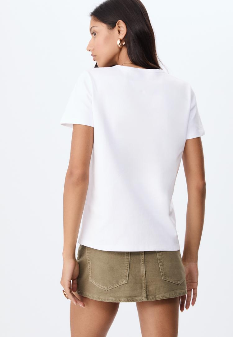 camiseta basica regular tacto suave