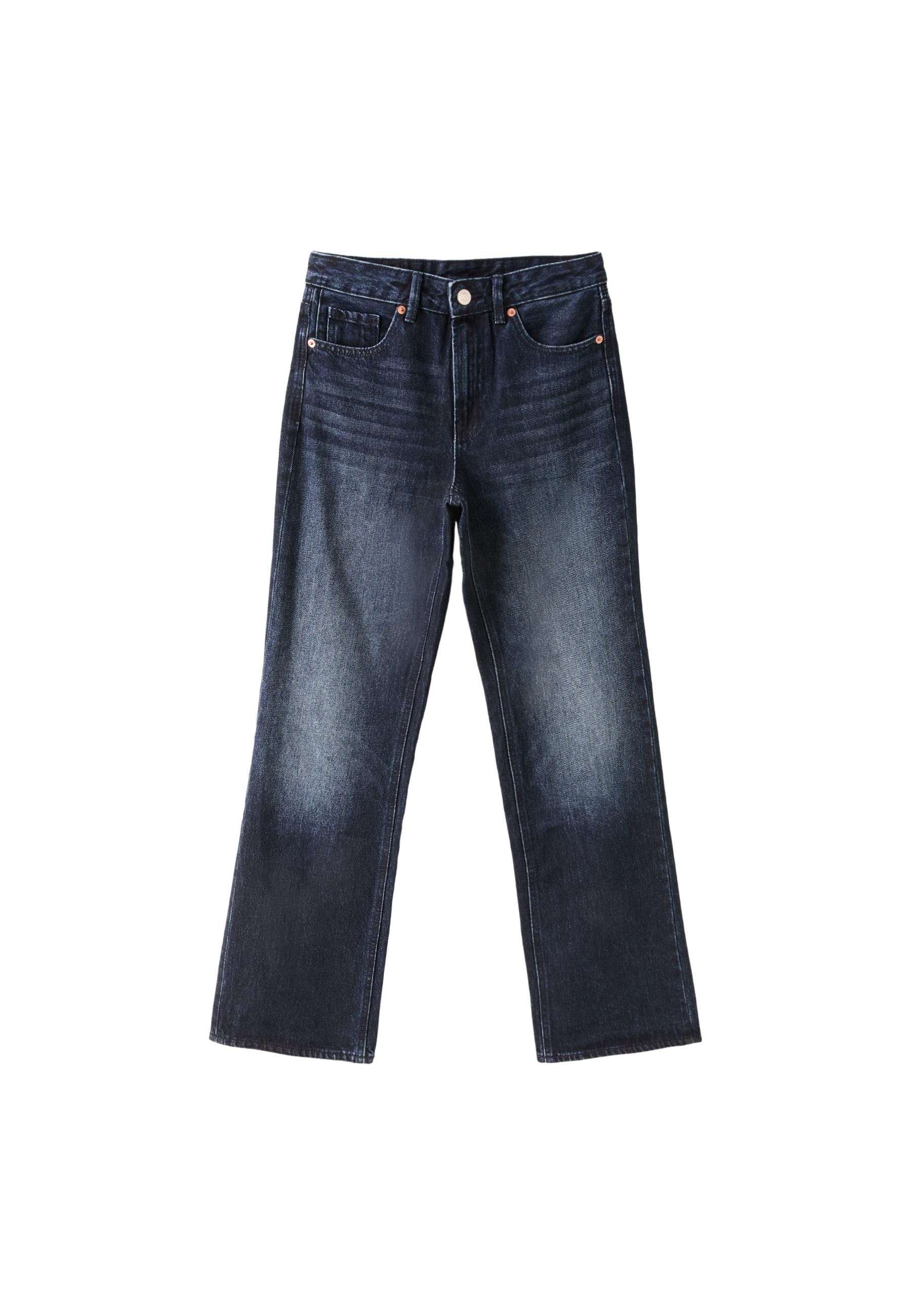 D92 Straight wide-leg jeans — LIGHT GREY DENIM WASH