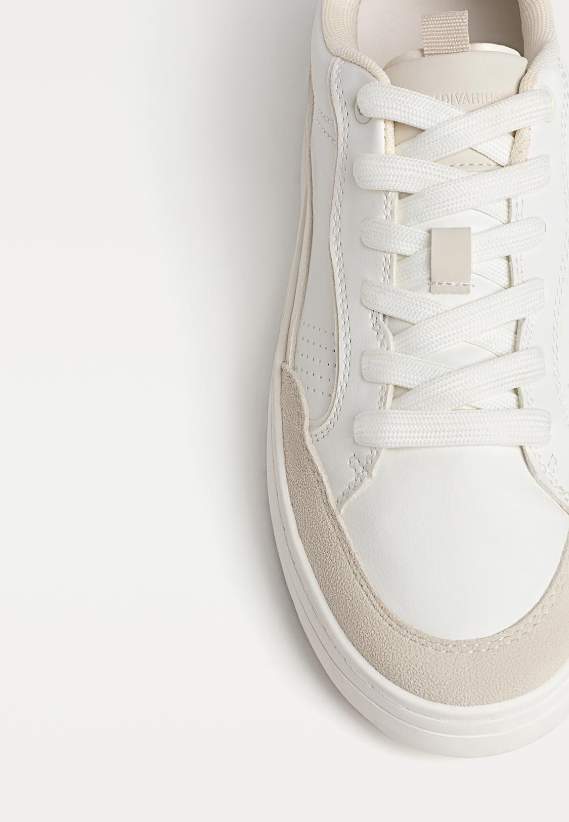 Basket Blanche Femme Stradivarius Baskets Combinées Mode Femme