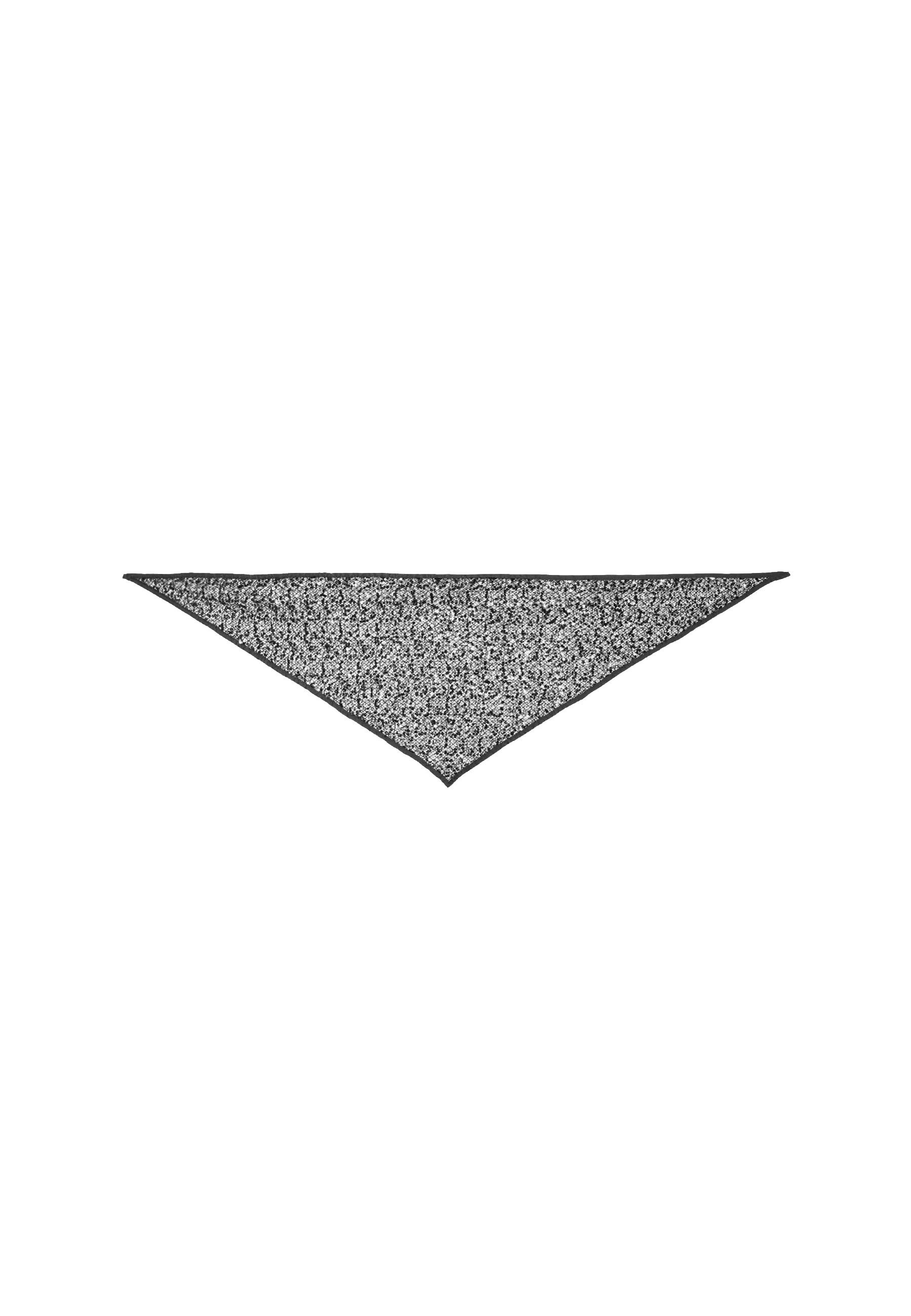 Sequin net scarf — Black