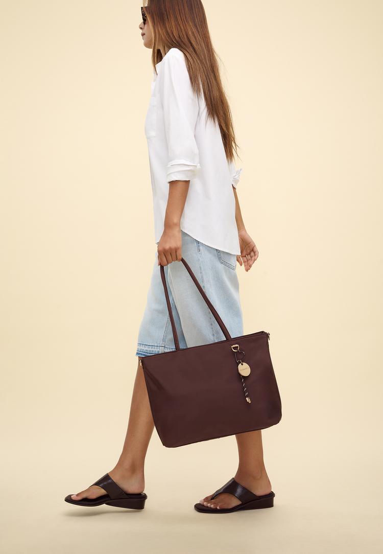 bolso shopper tejido charm