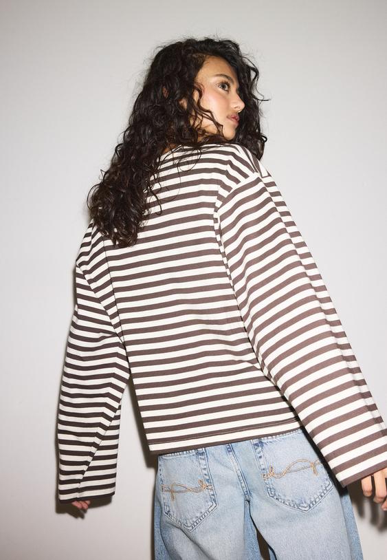 camiseta manga larga rayas