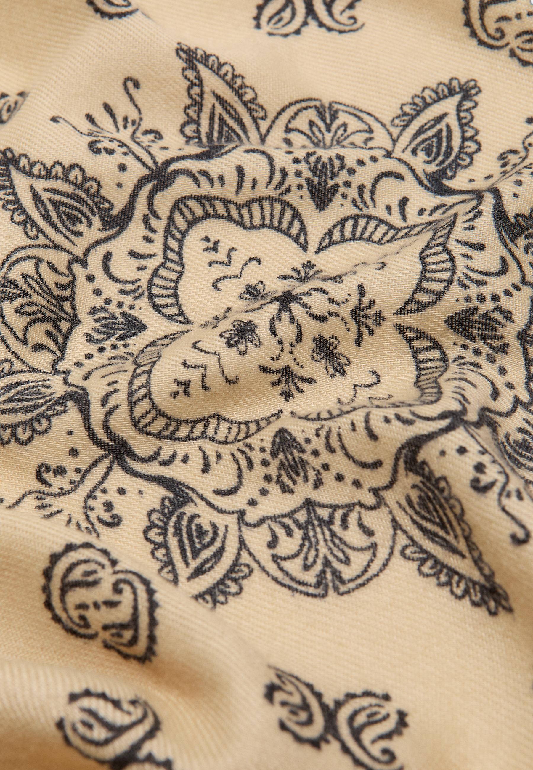 Cashmere-effect scarf — Stone