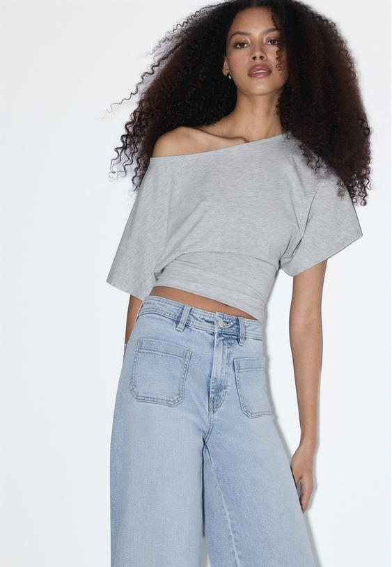 jeans calcas direitas com bolsos