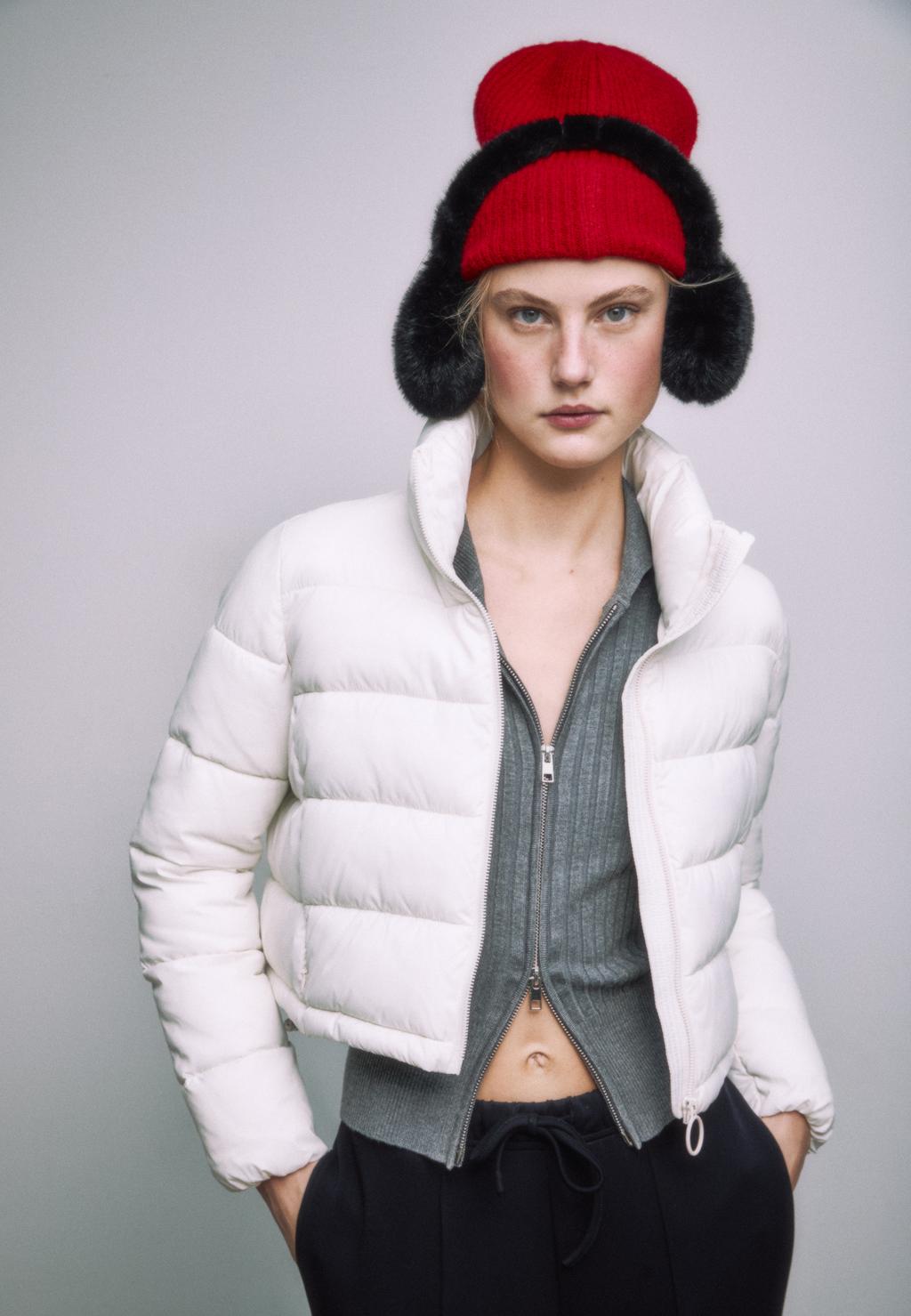 Doudoune rembourrée à col montant