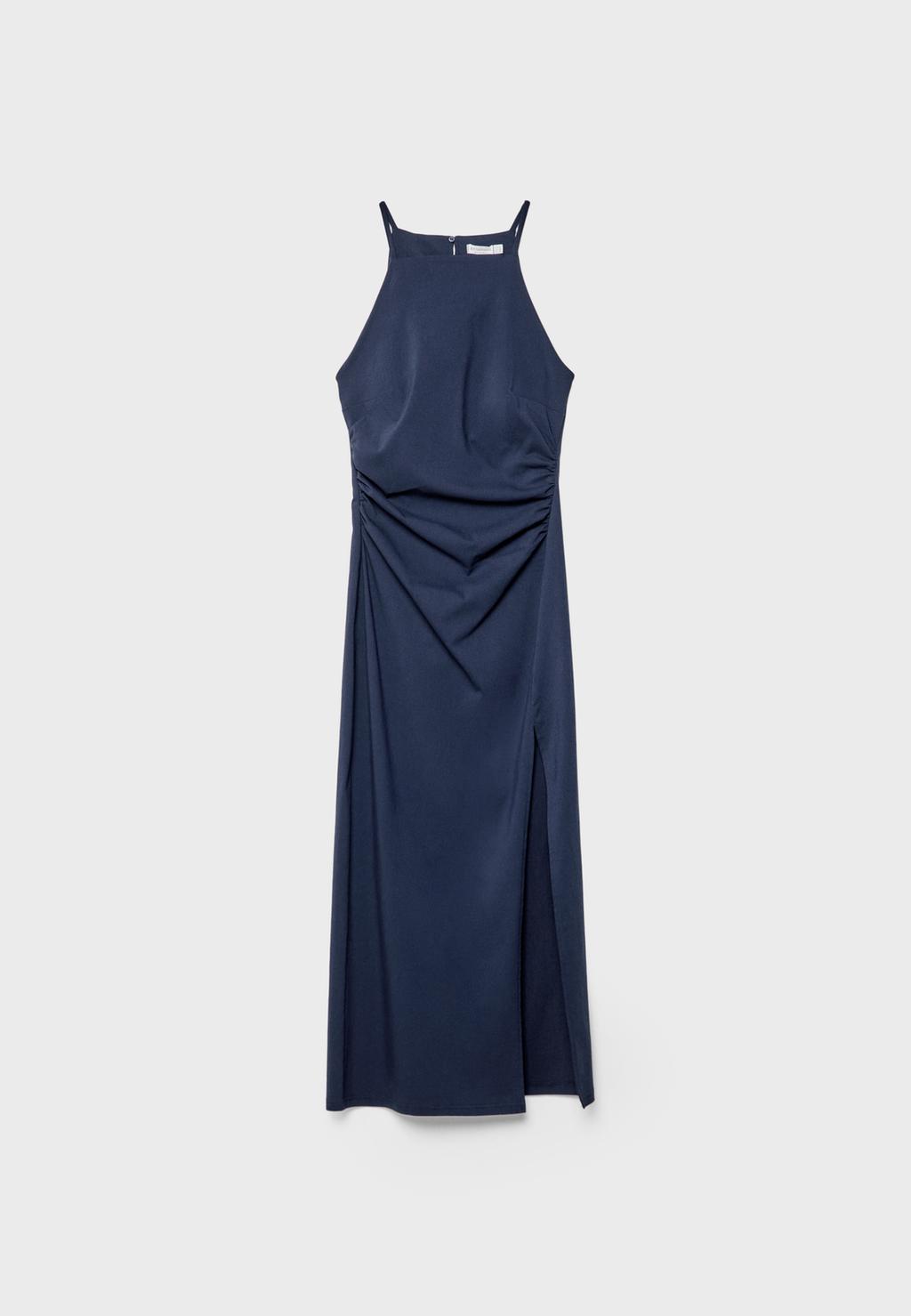 Vestido halter midi