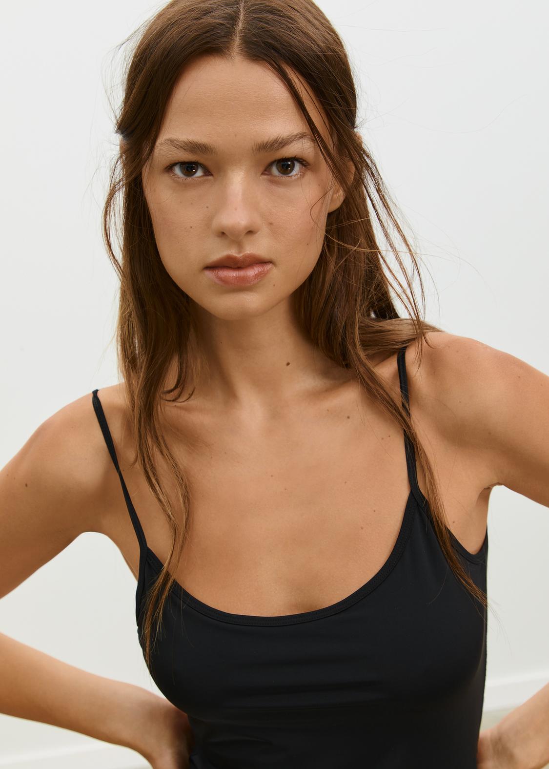 Top Lencero Camiseta Tirantes Stradivarius Top Lencero Blanco