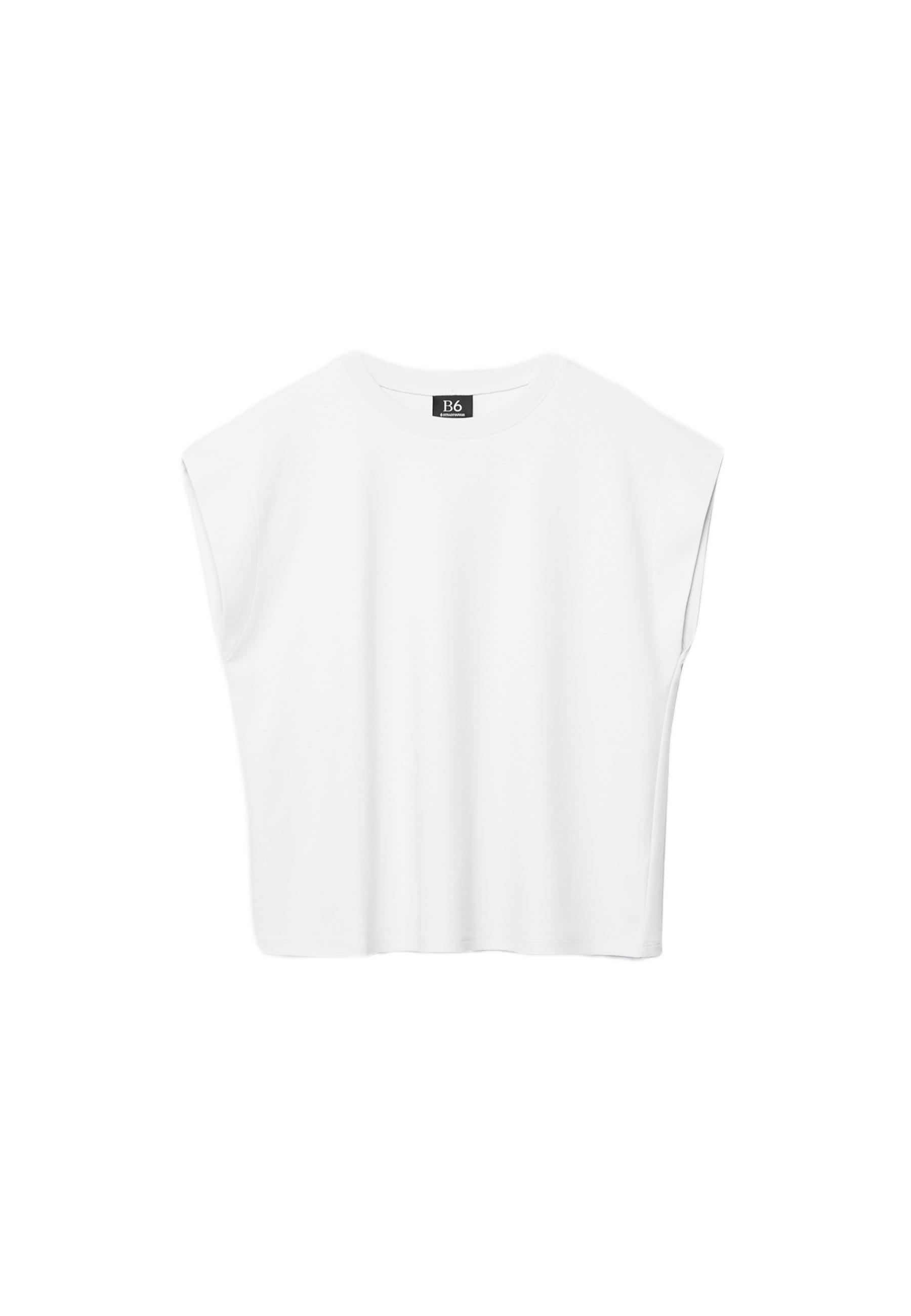 B06 Basic dropped-shoulder T-shirt — Ecru