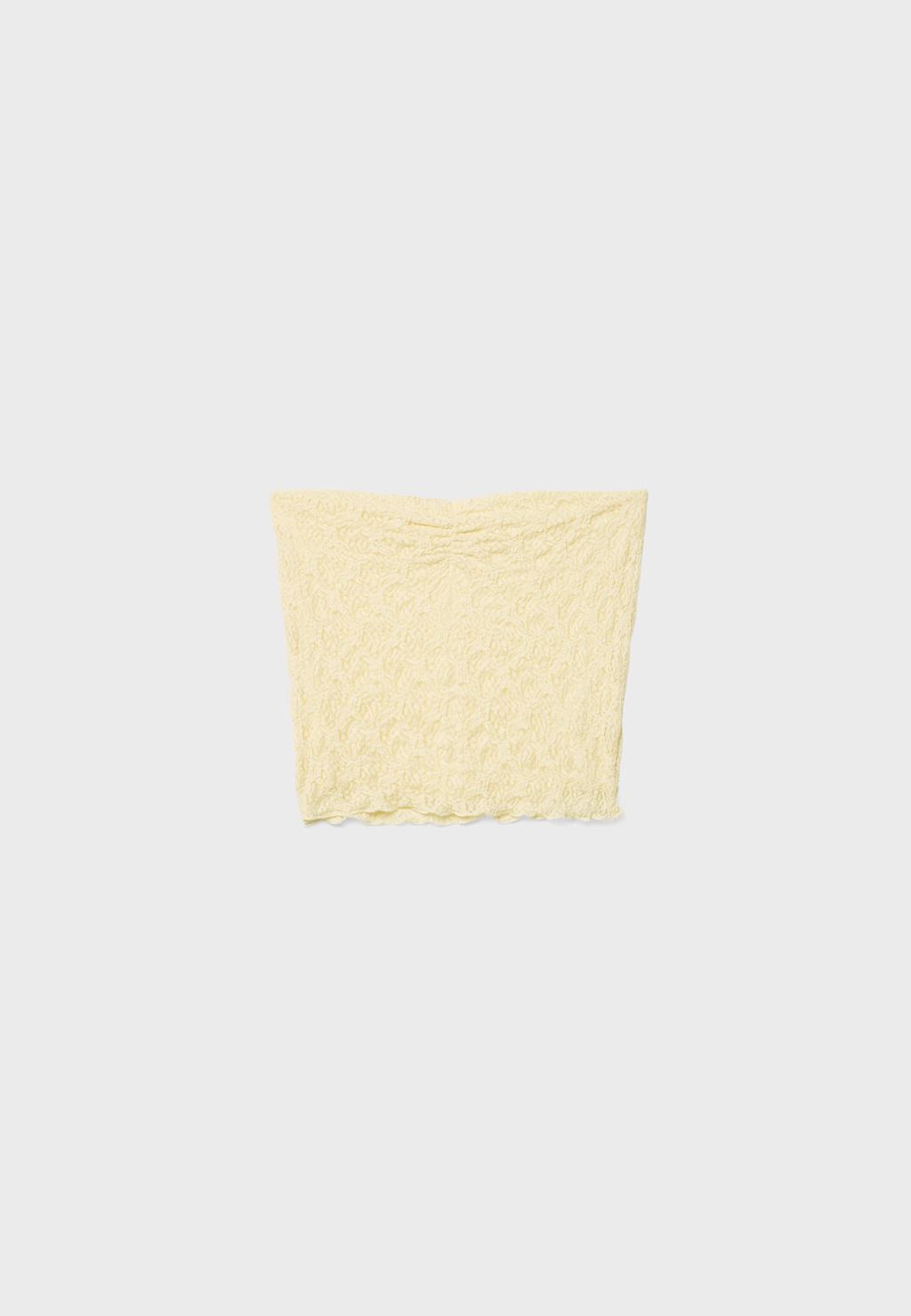Top bandeau blonda