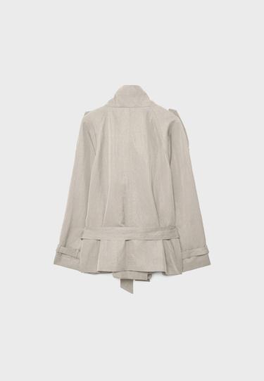 High neck trench coat — Beige 8