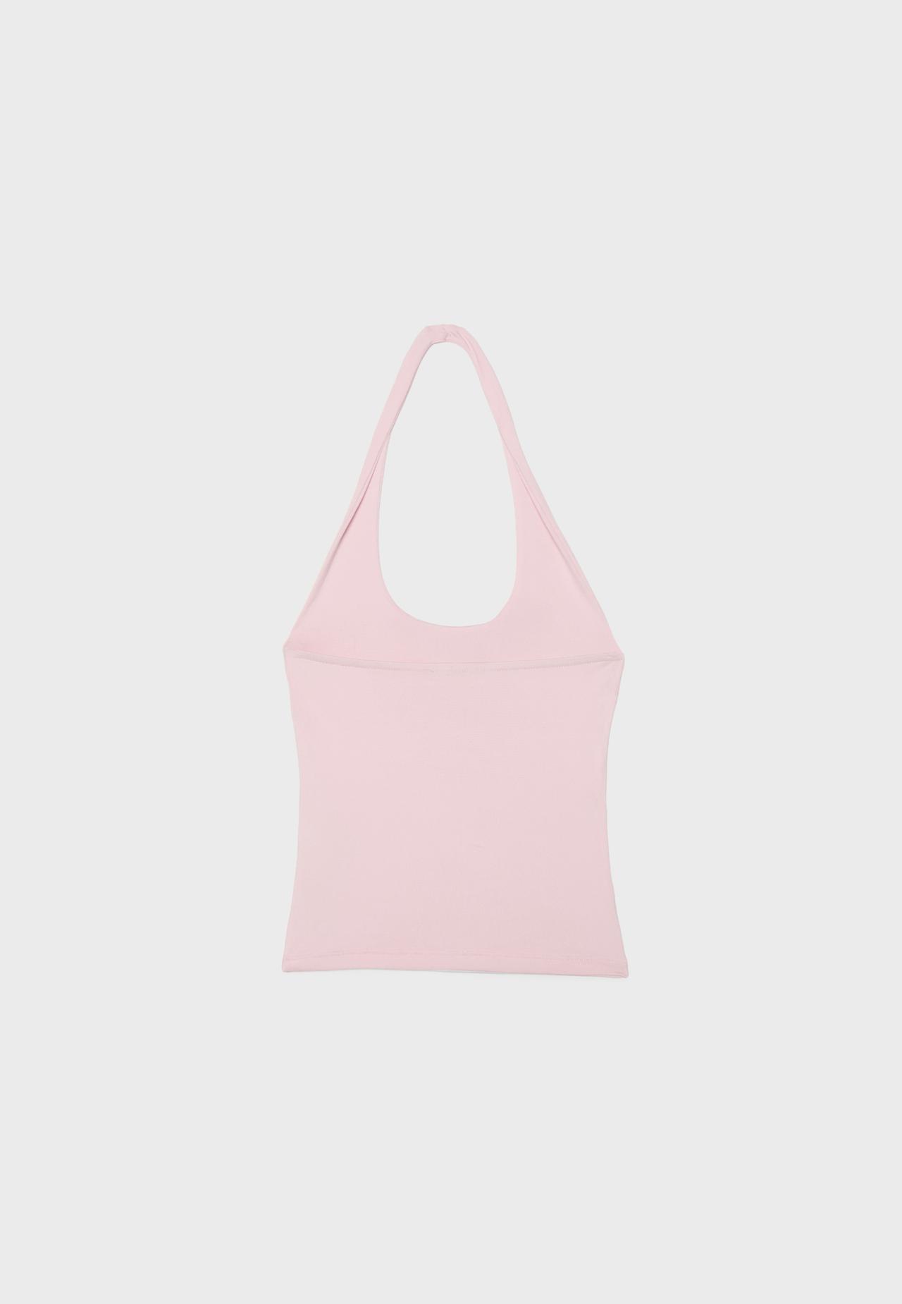 Halter neck top — Pastel pink