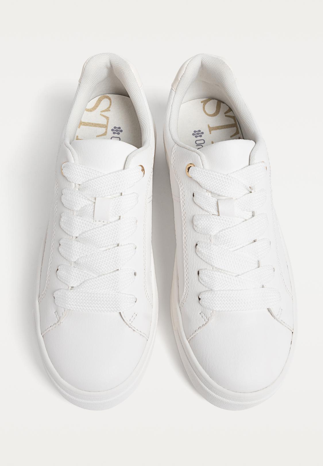 Baskets plateforme blanches