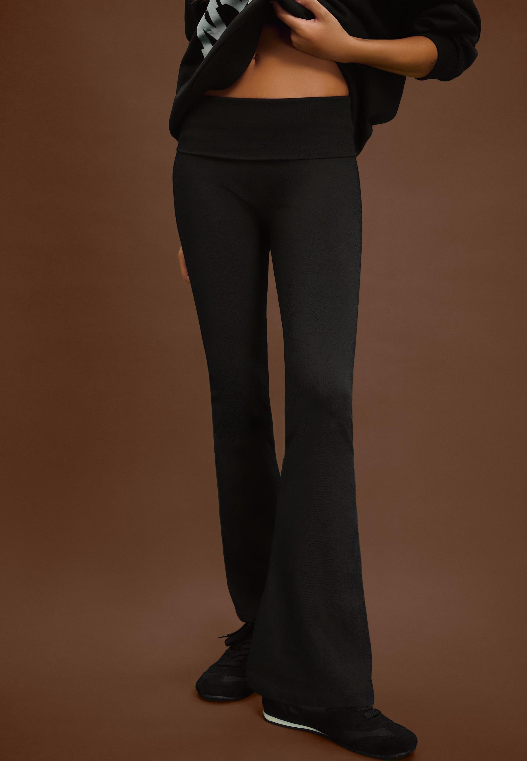 Flared leggings — Black