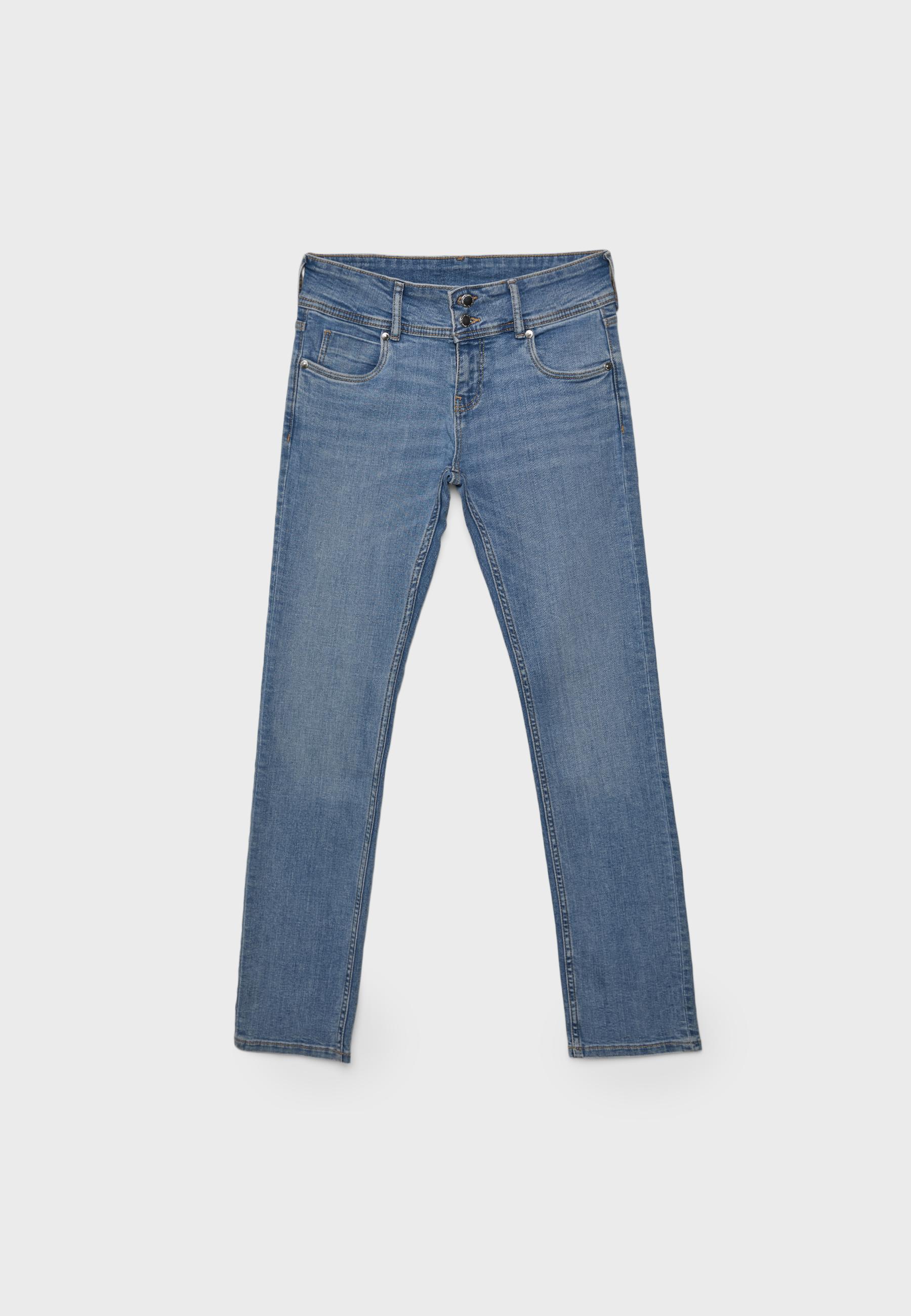 Low-rise slim fit jeans — MEDIUM BLUE DENIM