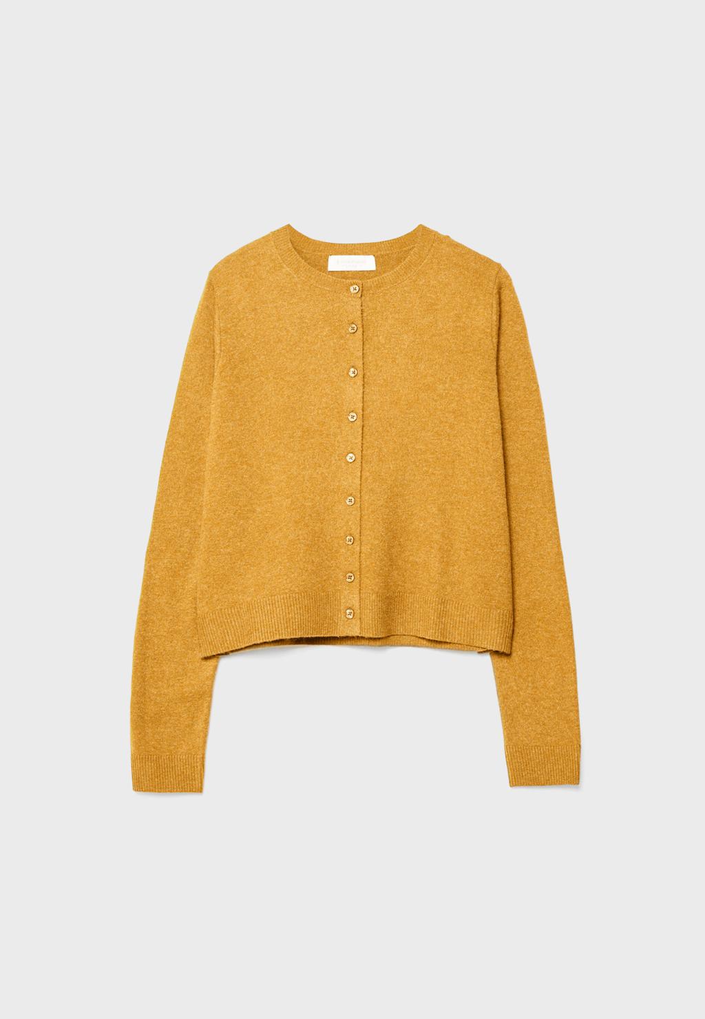 Chaqueta punto botones tacto suave