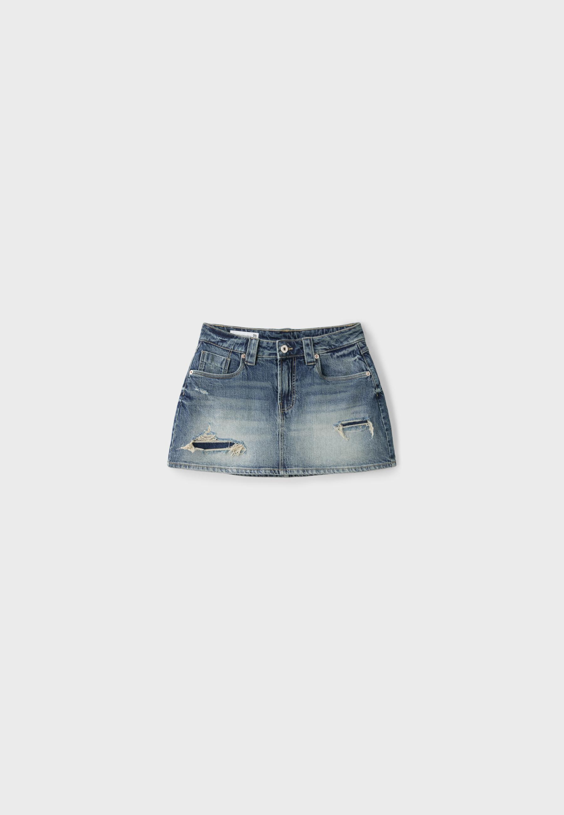 D62 falda pantalon denim