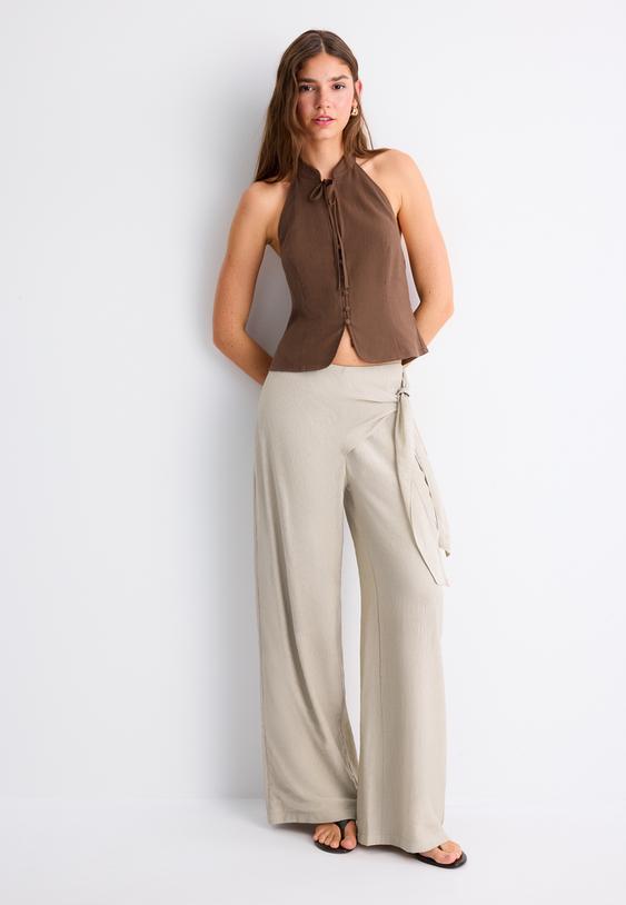 pantaloni fluidi sarong