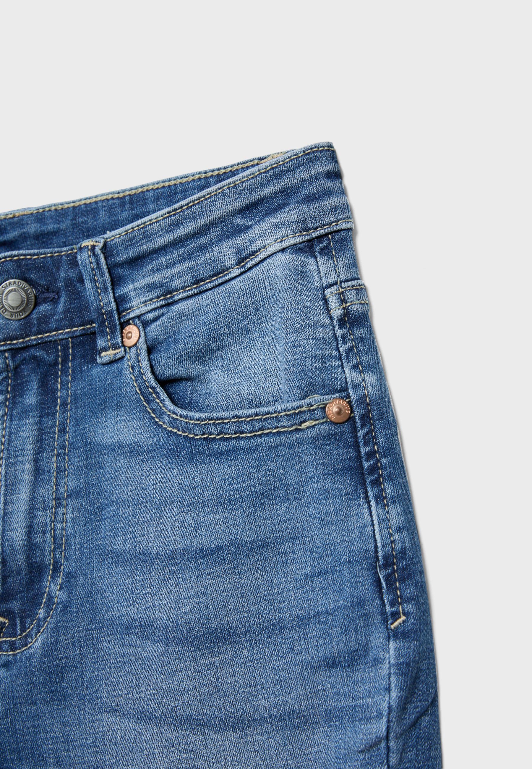 D74 yırtmaçlı çan paça jean - Görsel 10