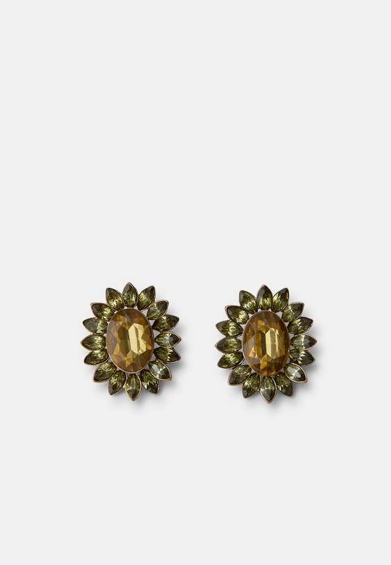 jewelled stud earrings