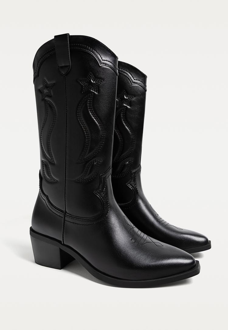 botas cowboy tacon