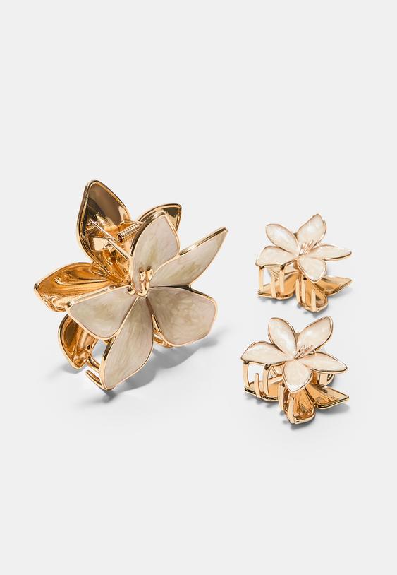 lot de 3 pinces fleurs