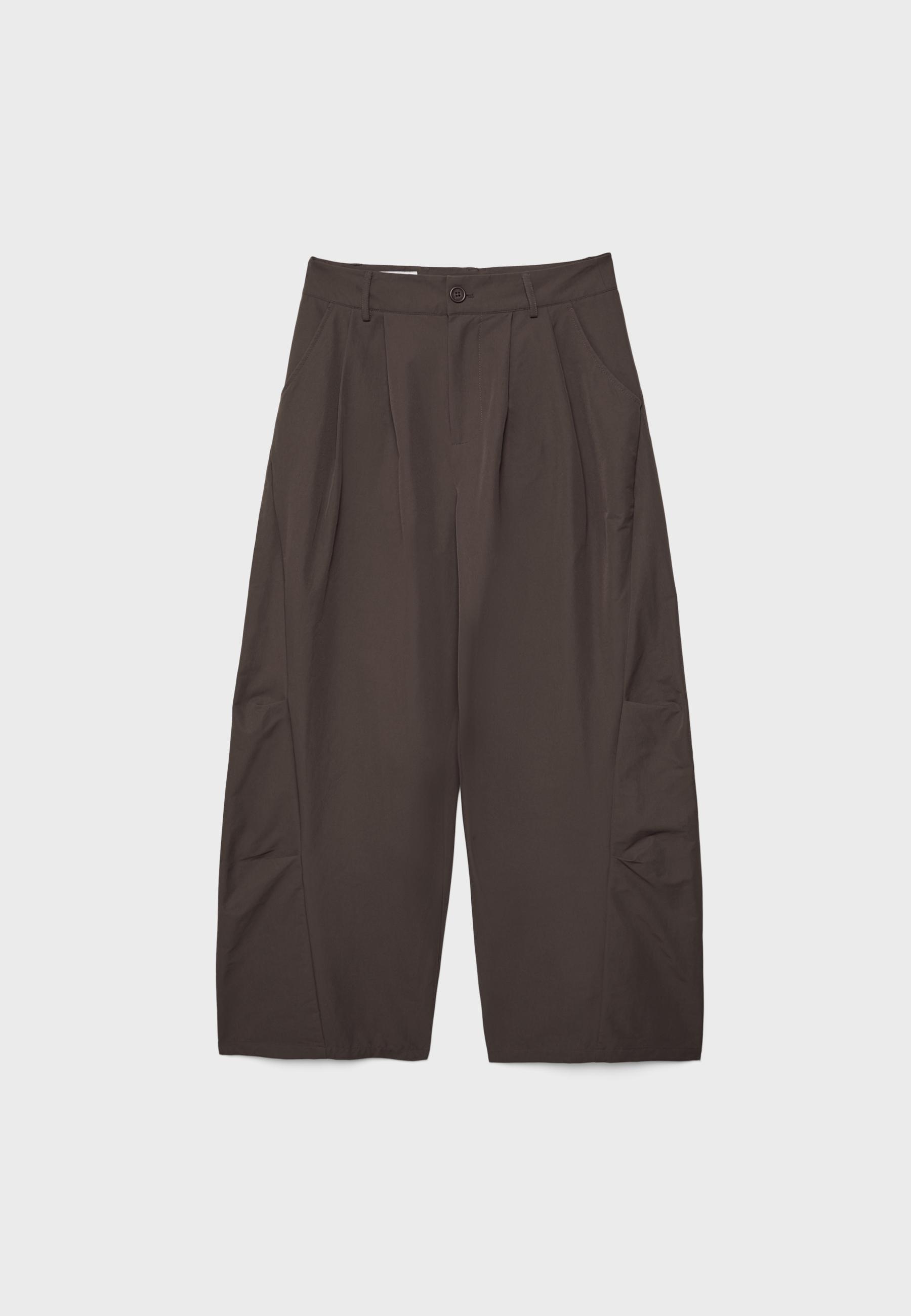 Barrel smart trousers — Brown