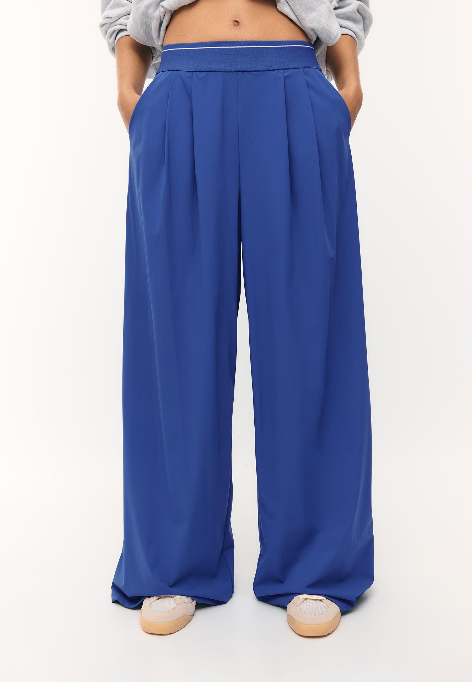 Lastikli bel palazzo jogger pantolon - Görsel 3