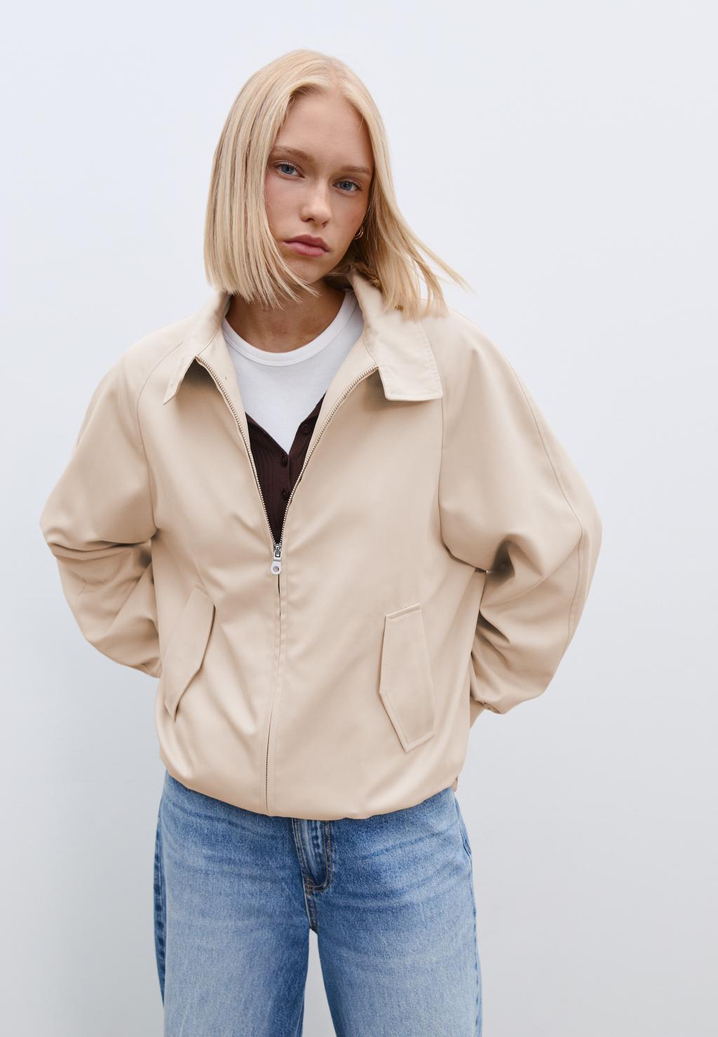 Blouson bomber fluide