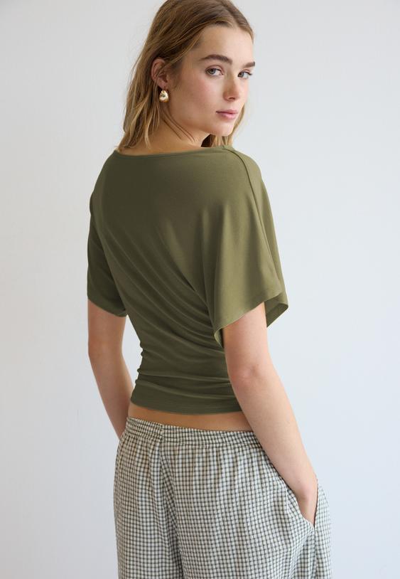 tshirt a manches courtes col bateau l02672321