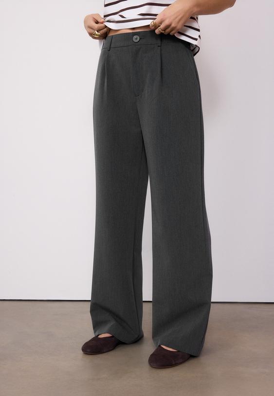 smart straight leg trousers