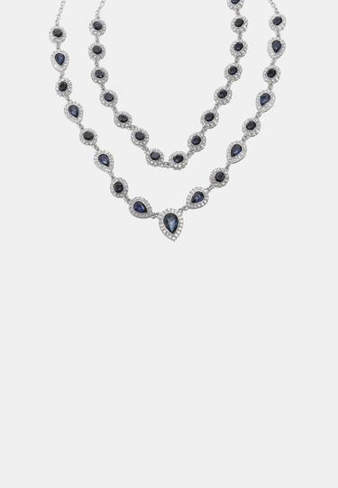 Jewelled necklace — Grey 2
