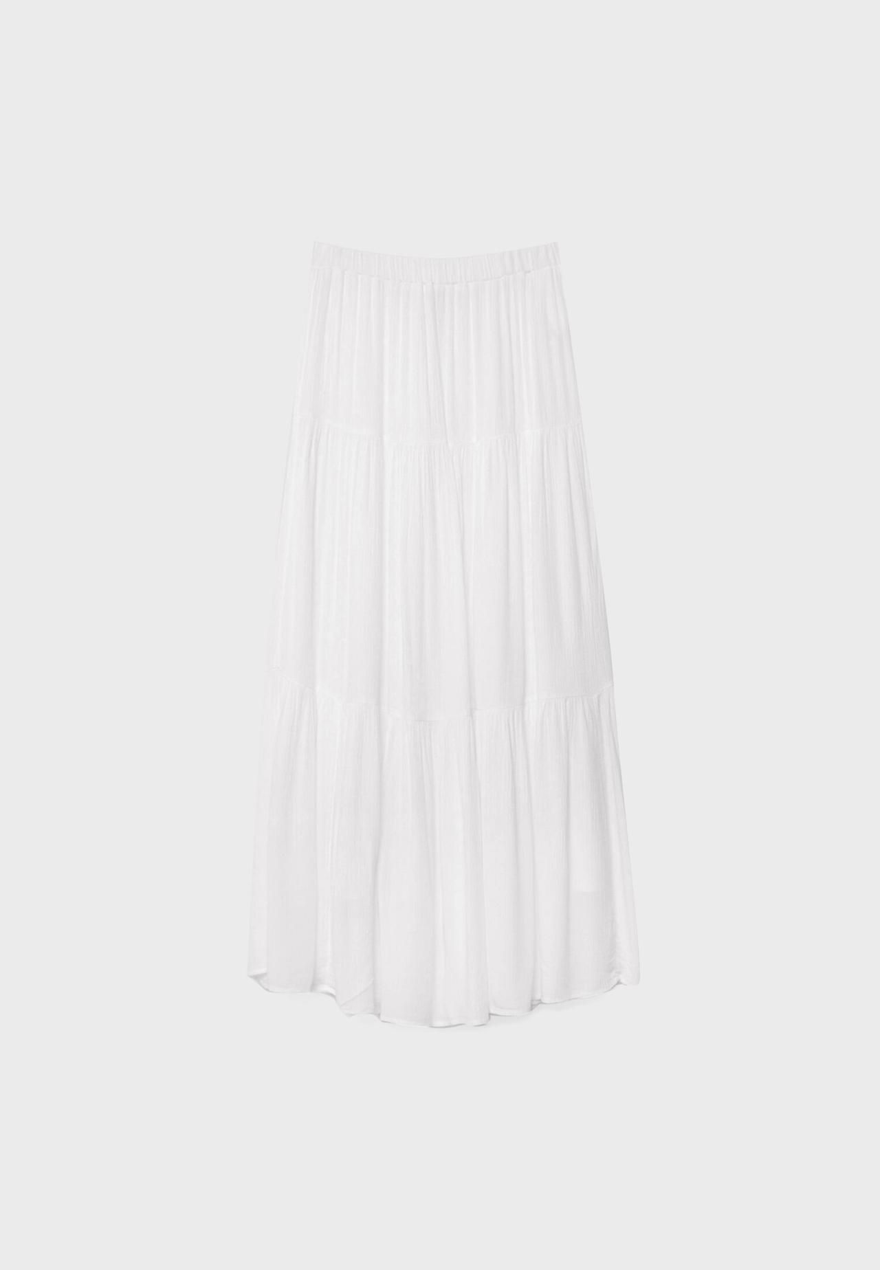 Boho midi skirt — White