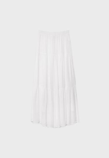 Boho midi skirt — White 7