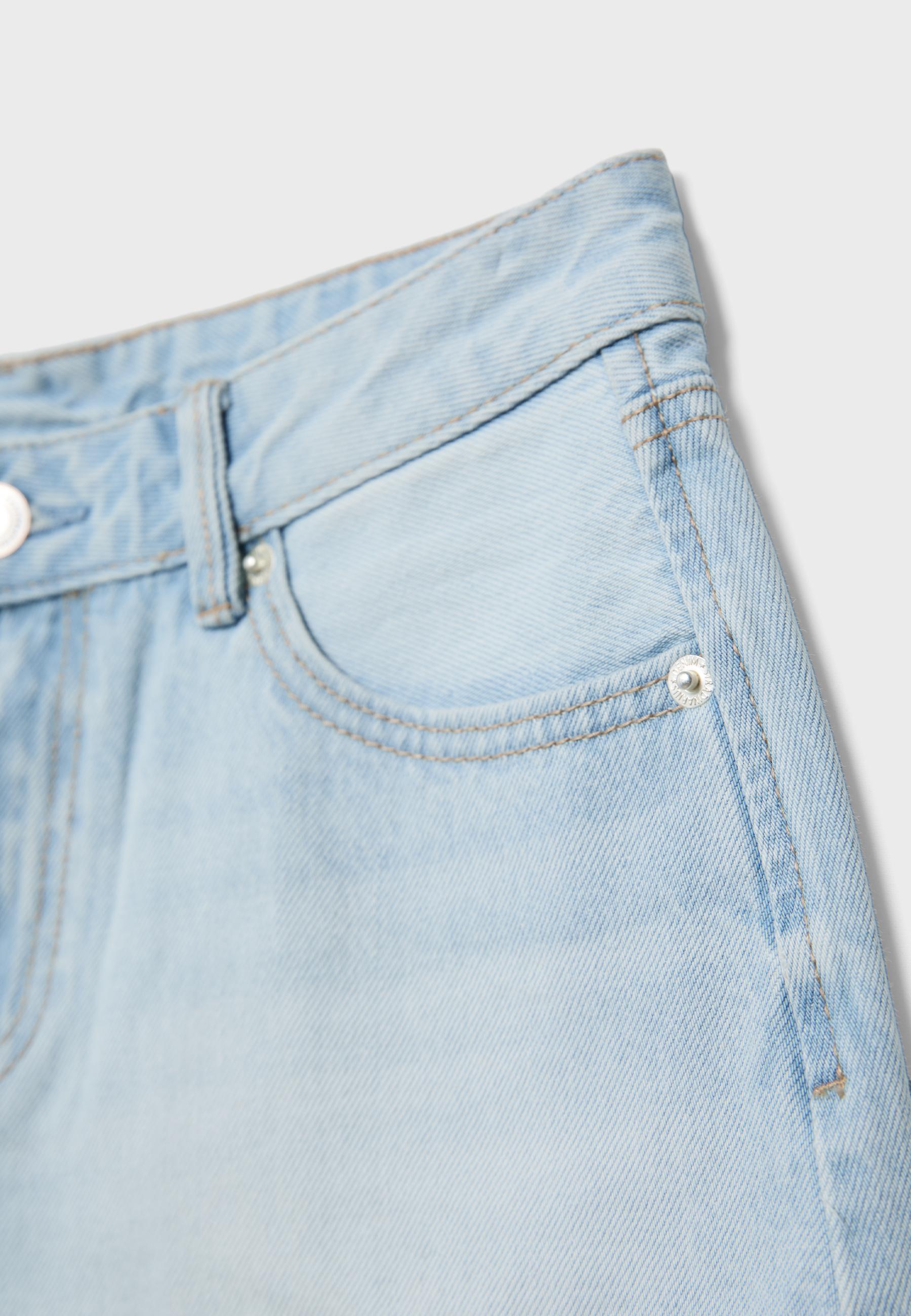 D79 Low-waist shorts — MEDIUM LIGHT BLUE DENIM