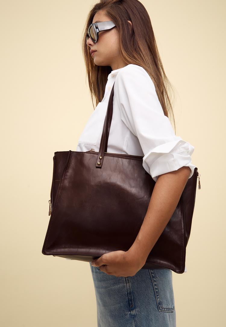 sac cabas zippe sur le cote