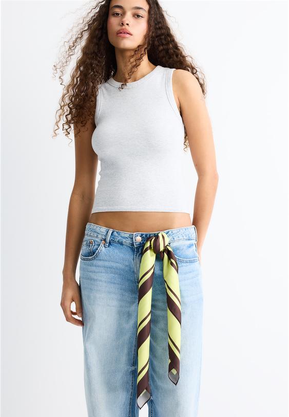 Kare çizgili fular - Görsel 12