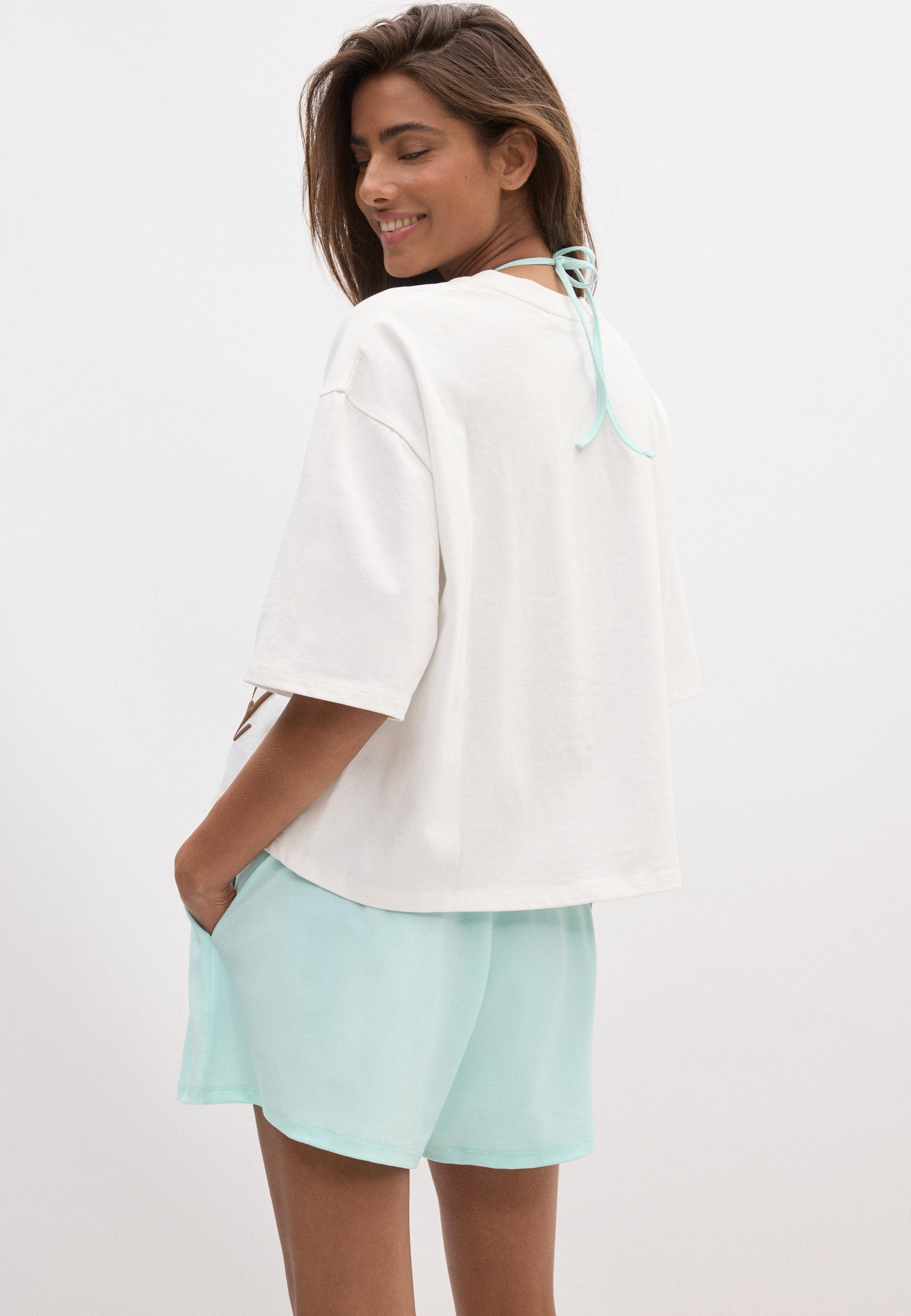 Positional short sleeve T-shirt — Pastel green