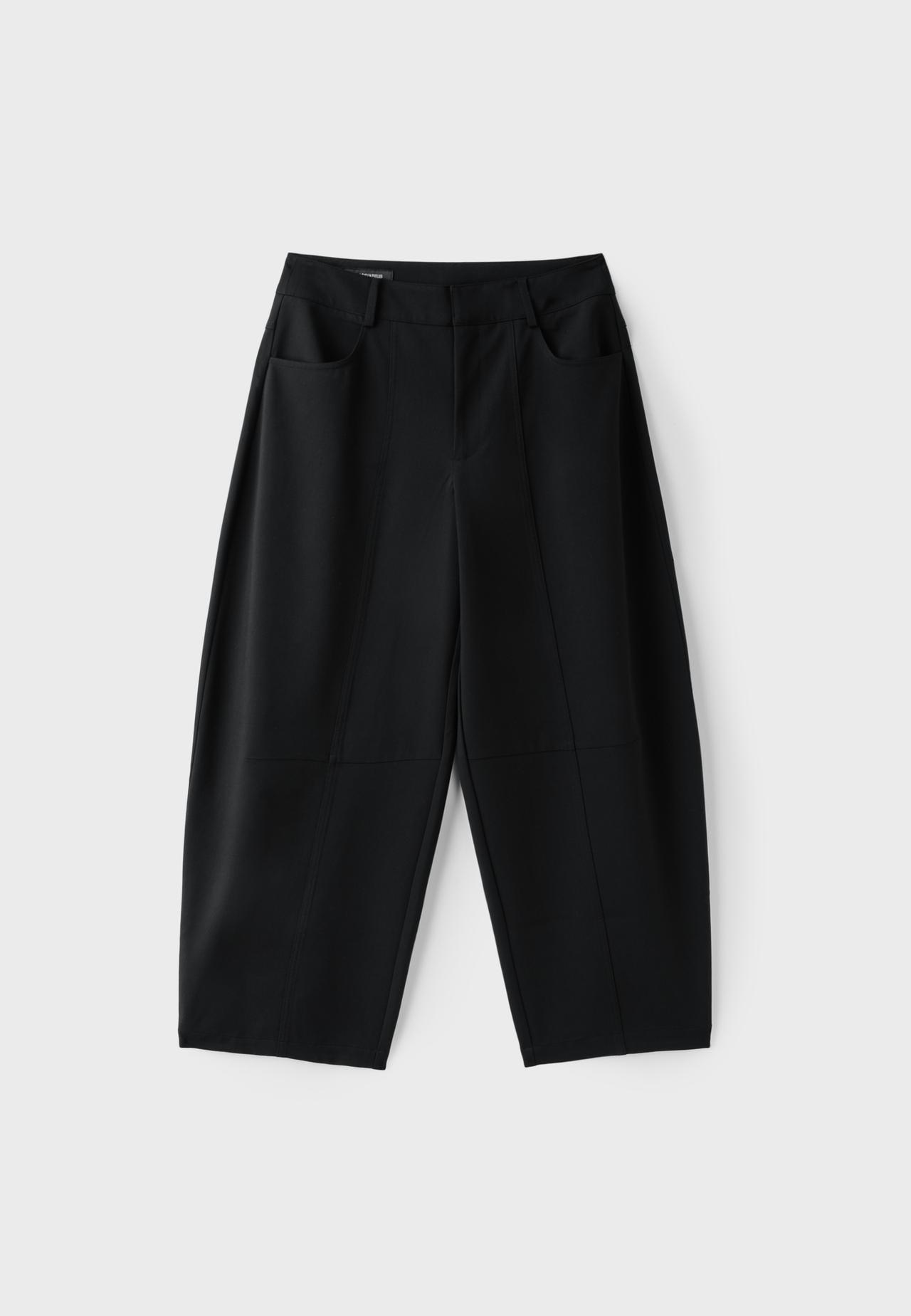 Smart barrel trousers — Black