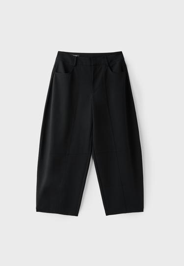 Smart barrel trousers — Black 8