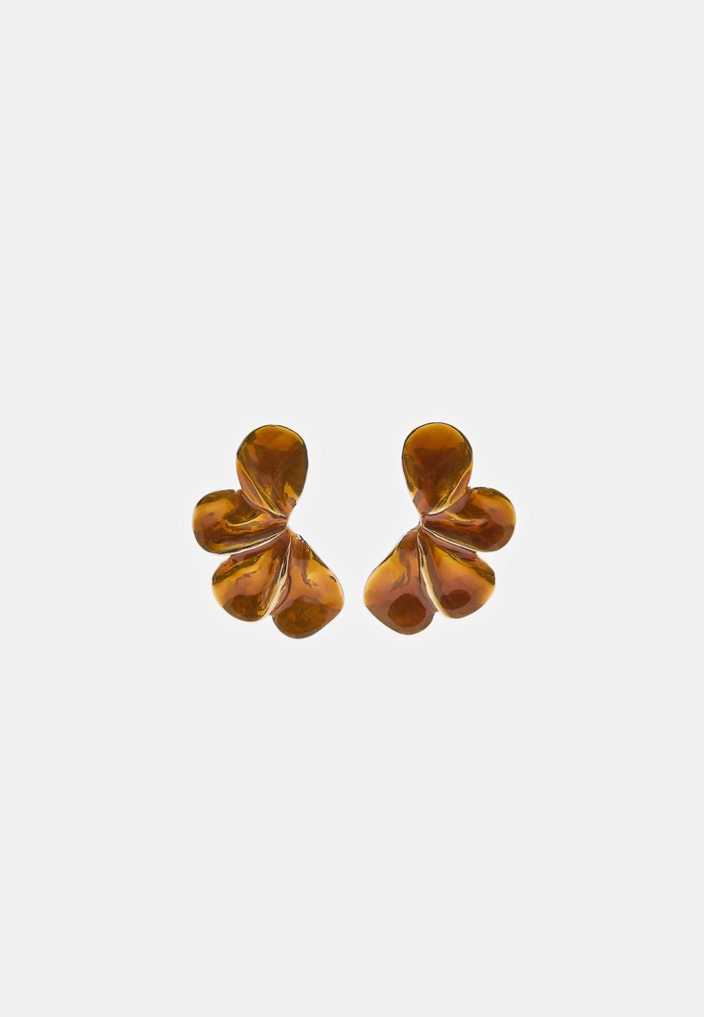 Orecchino a ventaglio smaltato