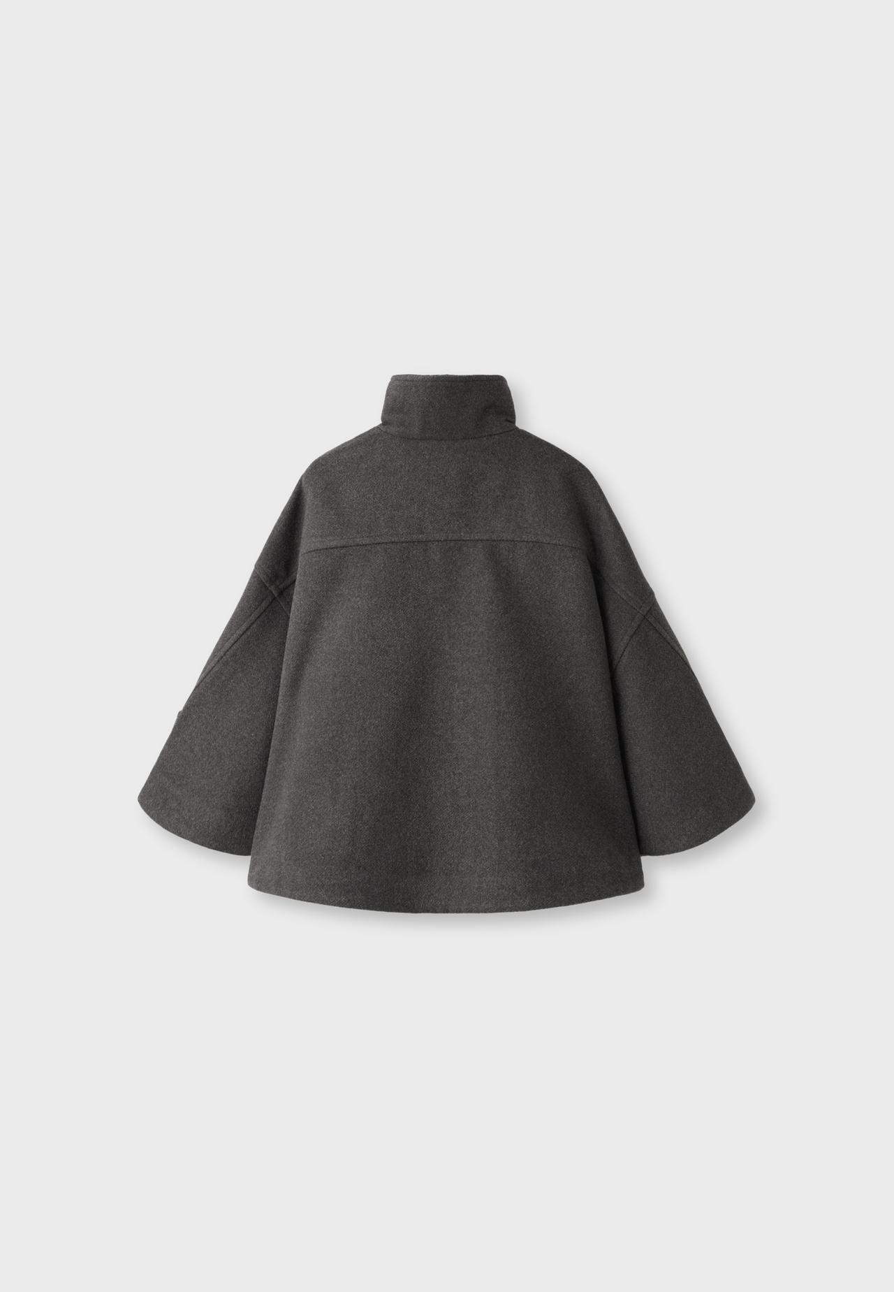 Wool blend cape coat — 0-457