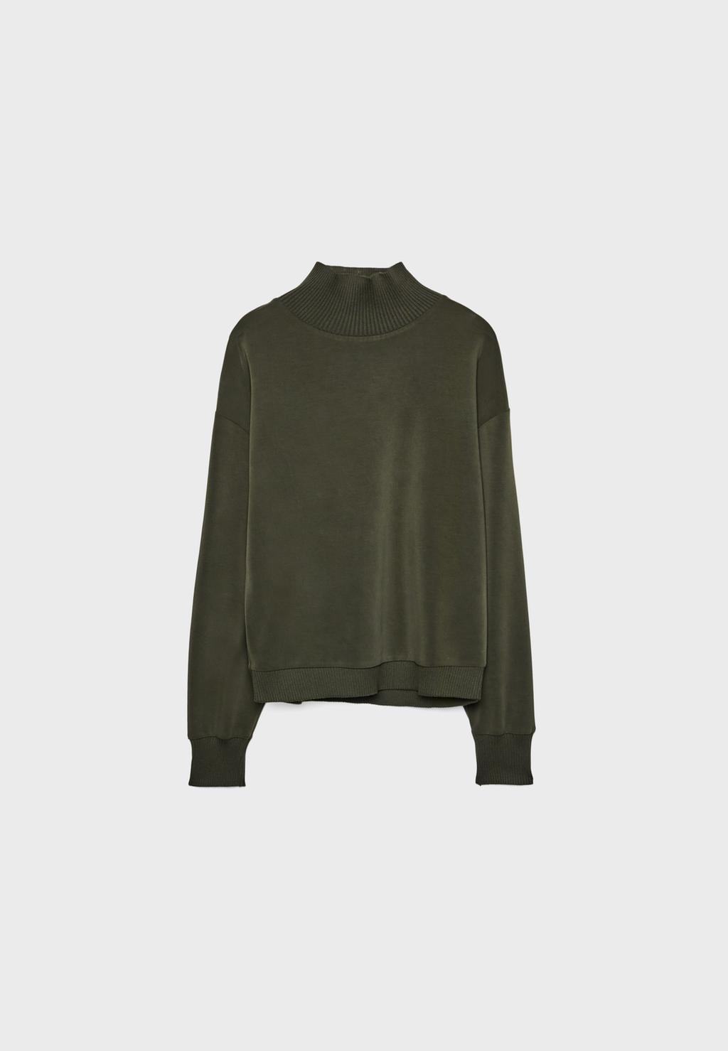 Sweatshirt mit Rippdetails und weichem Griff
