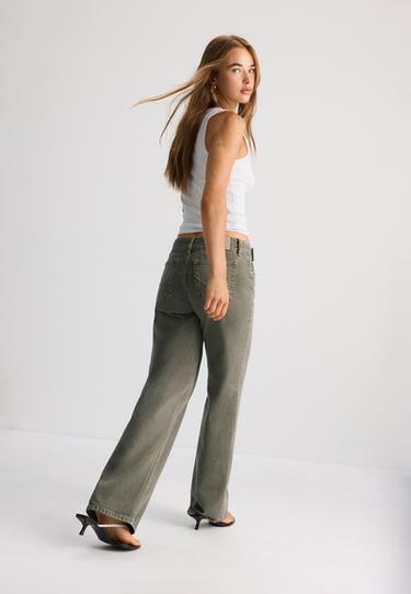 Low-rise straight jeans with hammer waist — Khaki 5