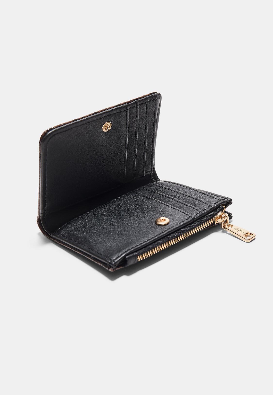 Portamonete e portatessere con stampa animalier Moda da donna