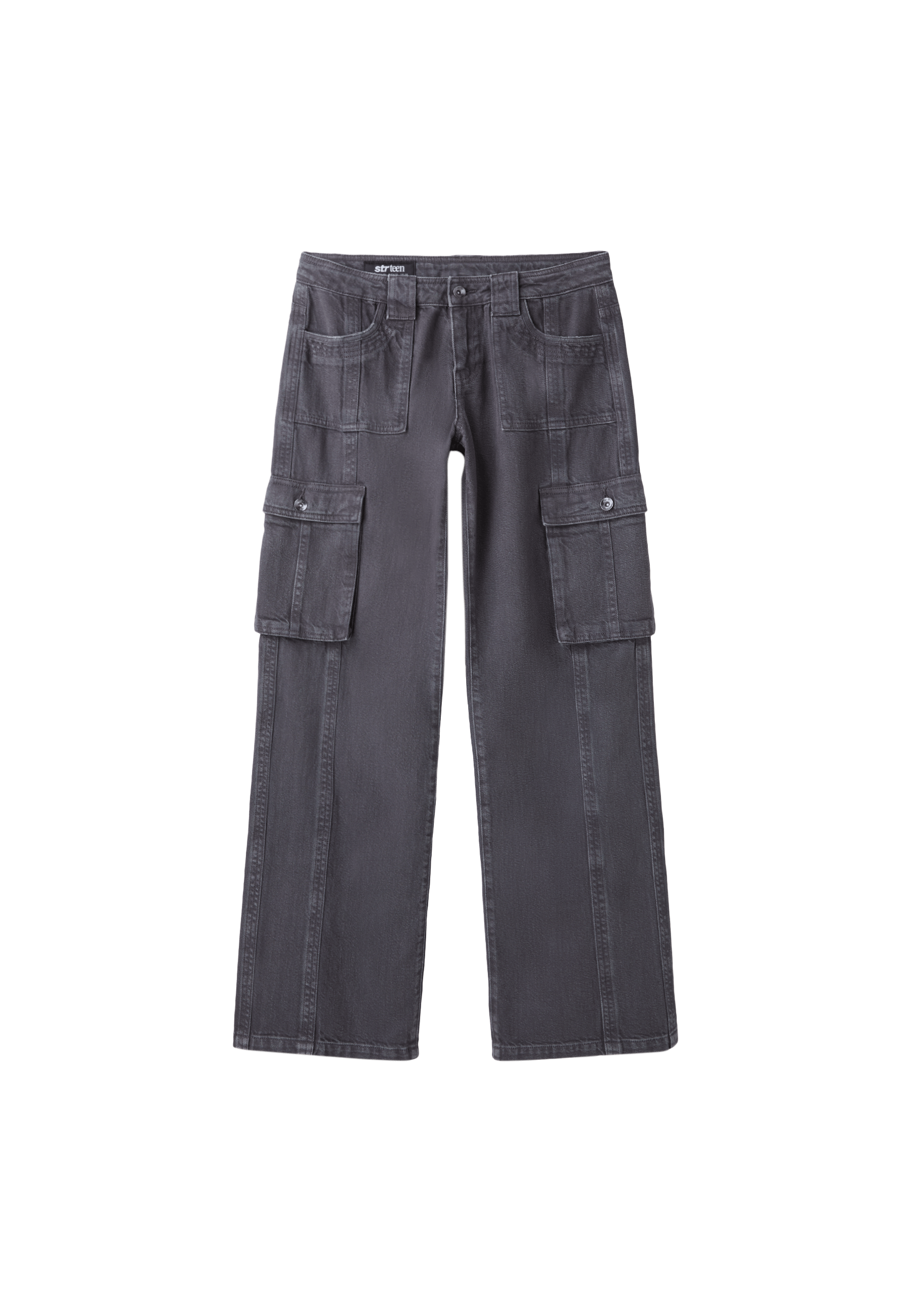 Stradivarius Düşük bel kargo pantolon görsel 5