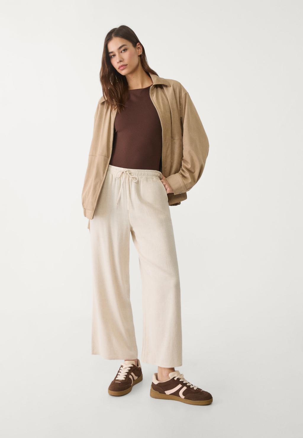 Culotte con lino